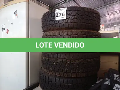 LOTE 276 - 04 PNEUS REMOLD 205/60/16. (NO ESTADO) ATENÇÃO! FAZER A VISITAÇÃO ANTES DE ARREMATAR, NÃO SABEMOS SE FUNCIONA. LEILÃO NÃO TEM GARANTIA E NEM DEVOLUÇÃO, SUJEITO A POSSÍVEIS AVARIAS VISÍVEIS/OCULTAS E/OU AUSÊNCIA DE COMPONENTES.