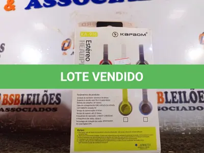 LOTE 031 - 01 HEADPHONE STÉREO KA-916. (NO ESTADO) ATENÇÃO! FAZER A VISITAÇÃO ANTES DE ARREMATAR, NÃO SABEMOS SE FUNCIONA. LEILÃO NÃO TEM GARANTIA E NEM DEVOLUÇÃO, SUJEITO A POSSÍVEIS AVARIAS VISÍVEIS/OCULTAS E/OU AUSÊNCIA DE COMPONENTES.