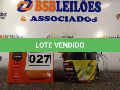 LOTE 027 - 01 ESPREMEDOR FRUITMAX 127V. (NO ESTADO) ATENÇÃO! FAZER A VISITAÇÃO ANTES DE ARREMATAR, NÃO SABEMOS SE FUNCIONA. LEILÃO NÃO TEM GARANTIA E NEM DEVOLUÇÃO, SUJEITO A POSSÍVEIS AVARIAS VISÍVEIS/OCULTAS E/OU AUSÊNCIA DE COMPONENTES.