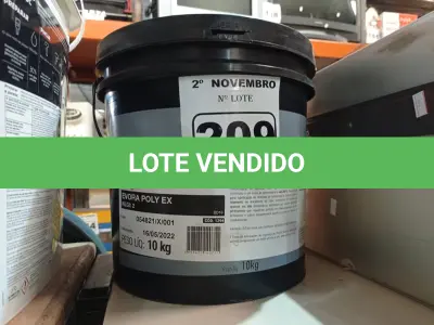 LOTE 209 - 01 BALDE DE GRAXA EVORA POLY EX 10KG. (NO ESTADO) ATENÇÃO! FAZER A VISITAÇÃO ANTES DE ARREMATAR, NÃO SABEMOS SE FUNCIONA. LEILÃO NÃO TEM GARANTIA E NEM DEVOLUÇÃO, SUJEITO A POSSÍVEIS AVARIAS VISÍVEIS/OCULTAS E/OU AUSÊNCIA DE COMPONENTES.