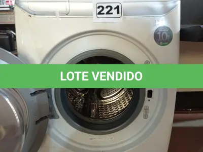 LOTE 221 - 01 LAVA SECA MARCA ELECTROLUX 9KG 220V. (NO ESTADO) ATENÇÃO! FAZER A VISITAÇÃO ANTES DE ARREMATAR, NÃO SABEMOS SE FUNCIONA. LEILÃO NÃO TEM GARANTIA E NEM DEVOLUÇÃO, SUJEITO A POSSÍVEIS AVARIAS VISÍVEIS/OCULTAS E/OU AUSÊNCIA DE COMPONENTES.