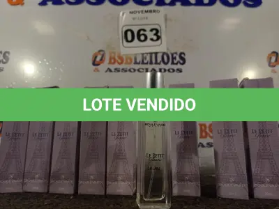 LOTE 063 - 10 PERFUMES LE PETIT 30ML. (NO ESTADO) ATENÇÃO! FAZER A VISITAÇÃO ANTES DE ARREMATAR, NÃO SABEMOS SE FUNCIONA. LEILÃO NÃO TEM GARANTIA E NEM DEVOLUÇÃO, SUJEITO A POSSÍVEIS AVARIAS VISÍVEIS/OCULTAS E/OU AUSÊNCIA DE COMPONENTES.