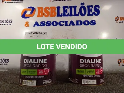 LOTE 069 - 02 GALÕES DE ESMALTE SINTÉTICO IQUINE MADEIRA E METAIS ALTO BRILHO VERDE COLONIAL 3,6L. (NO ESTADO) ATENÇÃO! FAZER A VISITAÇÃO ANTES DE ARREMATAR, NÃO SABEMOS SE FUNCIONA. LEILÃO NÃO TEM GARANTIA E NEM DEVOLUÇÃO, SUJEITO A POSSÍVEIS AVARIAS VISÍVEIS/OCULTAS E/OU AUSÊNCIA DE COMPONENTES.