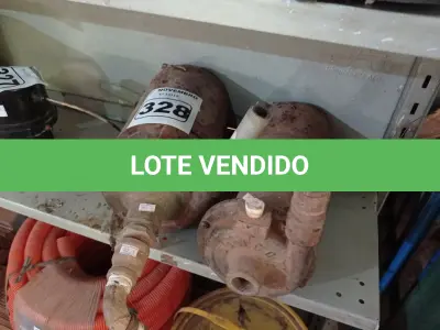 LOTE 328 - 02 MOTOBOMBAS MARCAS E MODELOS DIVERSOS. (NO ESTADO) ATENÇÃO! FAZER A VISITAÇÃO ANTES DE ARREMATAR, NÃO SABEMOS SE FUNCIONA. LEILÃO NÃO TEM GARANTIA E NEM DEVOLUÇÃO, SUJEITO A POSSÍVEIS AVARIAS VISÍVEIS/OCULTAS E/OU AUSÊNCIA DE COMPONENTES.