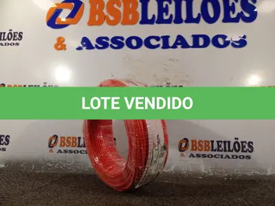 LOTE 130 - 01 ROLO DE CABO FLEXÍVEL 100M 1X4MM NA COR VERMELHA(NOVO). (NO ESTADO) ATENÇÃO! FAZER A VISITAÇÃO ANTES DE ARREMATAR, NÃO SABEMOS SE FUNCIONA. LEILÃO NÃO TEM GARANTIA E NEM DEVOLUÇÃO, SUJEITO A POSSÍVEIS AVARIAS VISÍVEIS/OCULTAS E/OU AUSÊNCIA DE COMPONENTES.