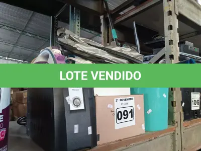 LOTE 091 - 01 LOTE COM MATERIAIS DIVERSOS. (NO ESTADO) ATENÇÃO! FAZER A VISITAÇÃO ANTES DE ARREMATAR, NÃO SABEMOS SE FUNCIONA. LEILÃO NÃO TEM GARANTIA E NEM DEVOLUÇÃO, SUJEITO A POSSÍVEIS AVARIAS VISÍVEIS/OCULTAS E/OU AUSÊNCIA DE COMPONENTES.