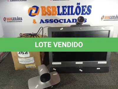 LOTE 262 - 01 APARELHO DE VIDEOCONFERÊNCIA. (NO ESTADO) ATENÇÃO! FAZER A VISITAÇÃO ANTES DE ARREMATAR, NÃO SABEMOS SE FUNCIONA. LEILÃO NÃO TEM GARANTIA E NEM DEVOLUÇÃO, SUJEITO A POSSÍVEIS AVARIAS VISÍVEIS/OCULTAS E/OU AUSÊNCIA DE COMPONENTES.