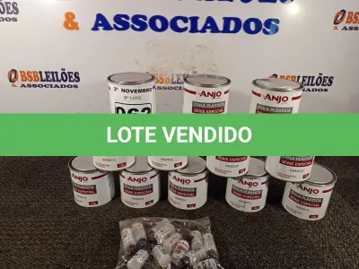 LOTE 062 - 12 LATAS DE COLA PLÁSTICA ANJO 1KG. (NO ESTADO) ATENÇÃO! FAZER A VISITAÇÃO ANTES DE ARREMATAR, NÃO SABEMOS SE FUNCIONA. LEILÃO NÃO TEM GARANTIA E NEM DEVOLUÇÃO, SUJEITO A POSSÍVEIS AVARIAS VISÍVEIS/OCULTAS E/OU AUSÊNCIA DE COMPONENTES.