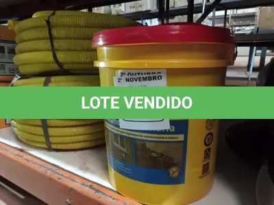 LOTE 146 - 01 BALDE DE SIKANOL ALVENARIA, ADITIVO PLASTIFICANTE PARA ARGAMASSA DE ASSENTAMENTO E REBOCO. (NO ESTADO) ATENÇÃO! FAZER A VISITAÇÃO ANTES DE ARREMATAR, NÃO SABEMOS SE FUNCIONA. LEILÃO NÃO TEM GARANTIA E NEM DEVOLUÇÃO, SUJEITO A POSSÍVEIS AVARIAS VISÍVEIS/OCULTAS E/OU AUSÊNCIA DE COMPONENTES.