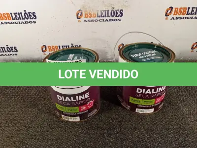 LOTE 069 - 02 GALÕES DE ESMALTE SINTÉTICO IQUINE MADEIRA E METAIS ALTO BRILHO VERDE COLONIAL 3,6L. (NO ESTADO) ATENÇÃO! FAZER A VISITAÇÃO ANTES DE ARREMATAR, NÃO SABEMOS SE FUNCIONA. LEILÃO NÃO TEM GARANTIA E NEM DEVOLUÇÃO, SUJEITO A POSSÍVEIS AVARIAS VISÍVEIS/OCULTAS E/OU AUSÊNCIA DE COMPONENTES.
