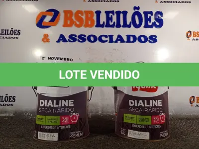 LOTE 226 - 02 GALÕES DE ESMALTE SINTÉTICO IQUINE MADEIRA E METAIS ALTO BRILHO VERDE COLONIAL 3,6L. (NO ESTADO) ATENÇÃO! FAZER A VISITAÇÃO ANTES DE ARREMATAR, NÃO SABEMOS SE FUNCIONA. LEILÃO NÃO TEM GARANTIA E NEM DEVOLUÇÃO, SUJEITO A POSSÍVEIS AVARIAS VISÍVEIS/OCULTAS E/OU AUSÊNCIA DE COMPONENTES.
