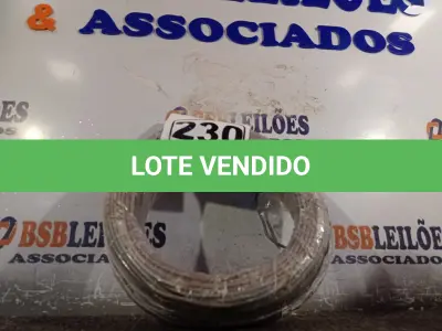 LOTE 230 - 01 ROLO DE CABO FLEXÍVEL 100M 1X2,5MM NA COR CINZA(NOVO). (NO ESTADO) ATENÇÃO! FAZER A VISITAÇÃO ANTES DE ARREMATAR, NÃO SABEMOS SE FUNCIONA. LEILÃO NÃO TEM GARANTIA E NEM DEVOLUÇÃO, SUJEITO A POSSÍVEIS AVARIAS VISÍVEIS/OCULTAS E/OU AUSÊNCIA DE COMPONENTES.