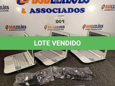 LOTE 001 - 03 NETBOOK’S MARCAS POSITIVO COM FONTE. (NO ESTADO) ATENÇÃO! FAZER A VISITAÇÃO ANTES DE ARREMATAR, NÃO SABEMOS SE FUNCIONA. LEILÃO NÃO TEM GARANTIA E NEM DEVOLUÇÃO, SUJEITO A POSSÍVEIS AVARIAS VISÍVEIS/OCULTAS E/OU AUSÊNCIA DE COMPONENTES.