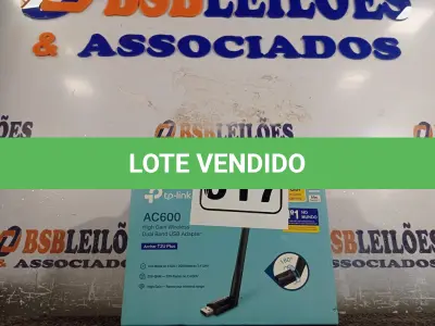 LOTE 017 - 01 ADAPTADOR WIRELESS TPLINK AC 600. (NO ESTADO) ATENÇÃO! FAZER A VISITAÇÃO ANTES DE ARREMATAR, NÃO SABEMOS SE FUNCIONA. LEILÃO NÃO TEM GARANTIA E NEM DEVOLUÇÃO, SUJEITO A POSSÍVEIS AVARIAS VISÍVEIS/OCULTAS E/OU AUSÊNCIA DE COMPONENTES.
