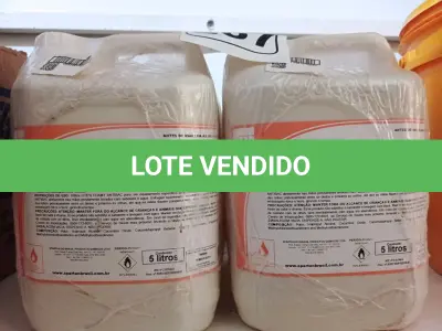 LOTE 267 - 20 LITROS DE ESPUMA HIGIENIZADORA PARA ANTISSEPSIA INSTANTÂNEA DAS MÃOS. (NO ESTADO) ATENÇÃO! FAZER A VISITAÇÃO ANTES DE ARREMATAR, NÃO SABEMOS SE FUNCIONA. LEILÃO NÃO TEM GARANTIA E NEM DEVOLUÇÃO, SUJEITO A POSSÍVEIS AVARIAS VISÍVEIS/OCULTAS E/OU AUSÊNCIA DE COMPONENTES.