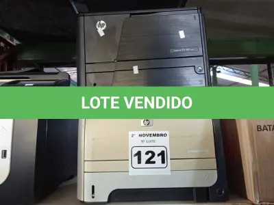 LOTE 121 - 02 IMPRESSORAS MARCAS HP MODELOS LASER JET PRO 400/LASER JET P2055DN. (NO ESTADO) ATENÇÃO! FAZER A VISITAÇÃO ANTES DE ARREMATAR, NÃO SABEMOS SE FUNCIONA. LEILÃO NÃO TEM GARANTIA E NEM DEVOLUÇÃO, SUJEITO A POSSÍVEIS AVARIAS VISÍVEIS/OCULTAS E/OU AUSÊNCIA DE COMPONENTES.
