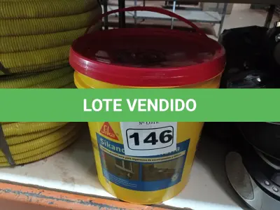 LOTE 146 - 01 BALDE DE SIKANOL ALVENARIA, ADITIVO PLASTIFICANTE PARA ARGAMASSA DE ASSENTAMENTO E REBOCO. (NO ESTADO) ATENÇÃO! FAZER A VISITAÇÃO ANTES DE ARREMATAR, NÃO SABEMOS SE FUNCIONA. LEILÃO NÃO TEM GARANTIA E NEM DEVOLUÇÃO, SUJEITO A POSSÍVEIS AVARIAS VISÍVEIS/OCULTAS E/OU AUSÊNCIA DE COMPONENTES.
