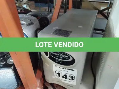 LOTE 143 - 01 NOBREAK SMS 2200VA. (NO ESTADO) ATENÇÃO! FAZER A VISITAÇÃO ANTES DE ARREMATAR, NÃO SABEMOS SE FUNCIONA. LEILÃO NÃO TEM GARANTIA E NEM DEVOLUÇÃO, SUJEITO A POSSÍVEIS AVARIAS VISÍVEIS/OCULTAS E/OU AUSÊNCIA DE COMPONENTES.