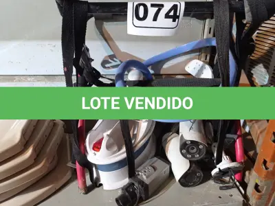 LOTE 074 - 04 CÂMERAS DE SEGURANÇA, 01 TRANS BIKE E 01 FERRO DE PASSAR A VAPOR. (NO ESTADO) ATENÇÃO! FAZER A VISITAÇÃO ANTES DE ARREMATAR, NÃO SABEMOS SE FUNCIONA. LEILÃO NÃO TEM GARANTIA E NEM DEVOLUÇÃO, SUJEITO A POSSÍVEIS AVARIAS VISÍVEIS/OCULTAS E/OU AUSÊNCIA DE COMPONENTES.