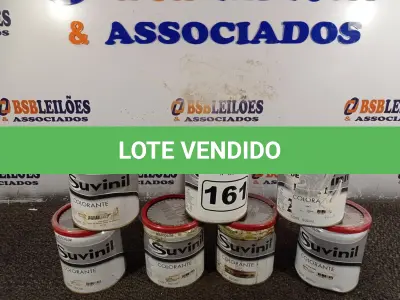 LOTE 161 - 06 LATAS DE COLORANTE SUVINIL. (NO ESTADO) ATENÇÃO! FAZER A VISITAÇÃO ANTES DE ARREMATAR, NÃO SABEMOS SE FUNCIONA. LEILÃO NÃO TEM GARANTIA E NEM DEVOLUÇÃO, SUJEITO A POSSÍVEIS AVARIAS VISÍVEIS/OCULTAS E/OU AUSÊNCIA DE COMPONENTES.