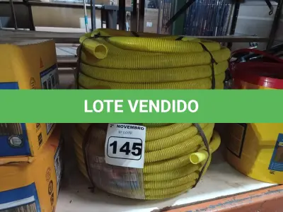 LOTE 145 - 02 ROLOS DE MANGUEIRA CORRUGADA. (NO ESTADO) ATENÇÃO! FAZER A VISITAÇÃO ANTES DE ARREMATAR, NÃO SABEMOS SE FUNCIONA. LEILÃO NÃO TEM GARANTIA E NEM DEVOLUÇÃO, SUJEITO A POSSÍVEIS AVARIAS VISÍVEIS/OCULTAS E/OU AUSÊNCIA DE COMPONENTES.