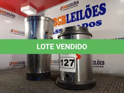 LOTE 127 - 01 LIQUIDIFICADOR INDUSTRIAL MARCA POLI. (NO ESTADO) ATENÇÃO! FAZER A VISITAÇÃO ANTES DE ARREMATAR, NÃO SABEMOS SE FUNCIONA. LEILÃO NÃO TEM GARANTIA E NEM DEVOLUÇÃO, SUJEITO A POSSÍVEIS AVARIAS VISÍVEIS/OCULTAS E/OU AUSÊNCIA DE COMPONENTES.