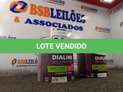 LOTE 069 - 02 GALÕES DE ESMALTE SINTÉTICO IQUINE MADEIRA E METAIS ALTO BRILHO VERDE COLONIAL 3,6L. (NO ESTADO) ATENÇÃO! FAZER A VISITAÇÃO ANTES DE ARREMATAR, NÃO SABEMOS SE FUNCIONA. LEILÃO NÃO TEM GARANTIA E NEM DEVOLUÇÃO, SUJEITO A POSSÍVEIS AVARIAS VISÍVEIS/OCULTAS E/OU AUSÊNCIA DE COMPONENTES.