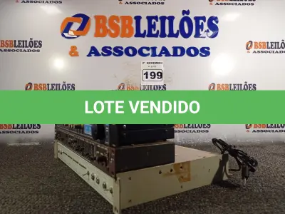 LOTE 199 - 04 EQUIPAMENTOS ELETRÔNICOS DIVERSOS. (NO ESTADO) ATENÇÃO! FAZER A VISITAÇÃO ANTES DE ARREMATAR, NÃO SABEMOS SE FUNCIONA. LEILÃO NÃO TEM GARANTIA E NEM DEVOLUÇÃO, SUJEITO A POSSÍVEIS AVARIAS VISÍVEIS/OCULTAS E/OU AUSÊNCIA DE COMPONENTES.