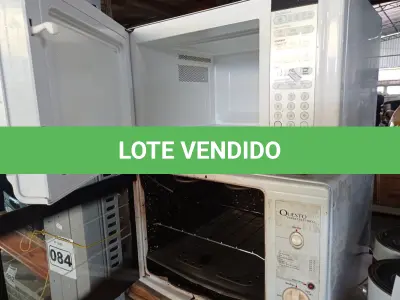 LOTE 088 - 01 MICRO-ONDAS E 01 FORNO ELÉTRICO MARCAS E MODELOS DIVERSOS. (NO ESTADO) ATENÇÃO! FAZER A VISITAÇÃO ANTES DE ARREMATAR, NÃO SABEMOS SE FUNCIONA. LEILÃO NÃO TEM GARANTIA E NEM DEVOLUÇÃO, SUJEITO A POSSÍVEIS AVARIAS VISÍVEIS/OCULTAS E/OU AUSÊNCIA DE COMPONENTES.