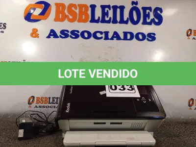 LOTE 033 - 01 SCANNER MARCA KODAK MODELO SCANMATE I1150. (NO ESTADO) ATENÇÃO! FAZER A VISITAÇÃO ANTES DE ARREMATAR, NÃO SABEMOS SE FUNCIONA. LEILÃO NÃO TEM GARANTIA E NEM DEVOLUÇÃO, SUJEITO A POSSÍVEIS AVARIAS VISÍVEIS/OCULTAS E/OU AUSÊNCIA DE COMPONENTES.