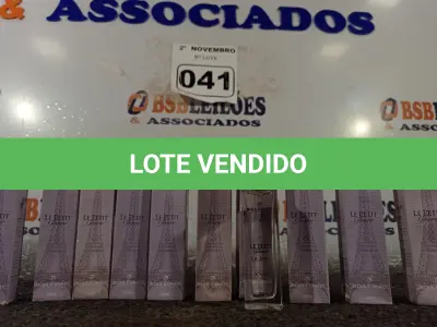 LOTE 041 - 10 PERFUMES LE PETIT 30ML. (NO ESTADO) ATENÇÃO! FAZER A VISITAÇÃO ANTES DE ARREMATAR, NÃO SABEMOS SE FUNCIONA. LEILÃO NÃO TEM GARANTIA E NEM DEVOLUÇÃO, SUJEITO A POSSÍVEIS AVARIAS VISÍVEIS/OCULTAS E/OU AUSÊNCIA DE COMPONENTES.