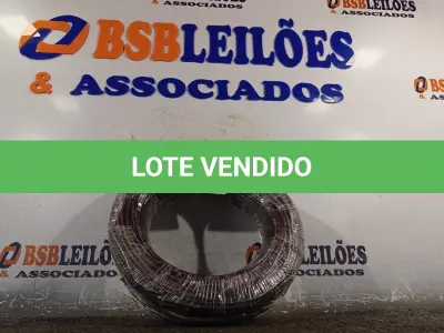 LOTE 150 - 01 ROLO DE CABO FLEXÍVEL 100M 1X4MM NA COR PRETA(NOVO). (NO ESTADO) ATENÇÃO! FAZER A VISITAÇÃO ANTES DE ARREMATAR, NÃO SABEMOS SE FUNCIONA. LEILÃO NÃO TEM GARANTIA E NEM DEVOLUÇÃO, SUJEITO A POSSÍVEIS AVARIAS VISÍVEIS/OCULTAS E/OU AUSÊNCIA DE COMPONENTES.