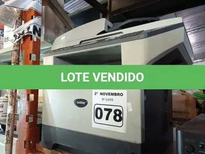 LOTE 078 - 01 IMPRESSORA MULTIFUNCIONAL MARCA BROTHER MODELO MFC-8860DN. (NO ESTADO) ATENÇÃO! FAZER A VISITAÇÃO ANTES DE ARREMATAR, NÃO SABEMOS SE FUNCIONA. LEILÃO NÃO TEM GARANTIA E NEM DEVOLUÇÃO, SUJEITO A POSSÍVEIS AVARIAS VISÍVEIS/OCULTAS E/OU AUSÊNCIA DE COMPONENTES.
