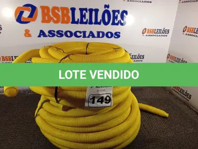 LOTE 149 - 02 ROLOS DE MANGUEIRA CORRUGADA. (NO ESTADO) ATENÇÃO! FAZER A VISITAÇÃO ANTES DE ARREMATAR, NÃO SABEMOS SE FUNCIONA. LEILÃO NÃO TEM GARANTIA E NEM DEVOLUÇÃO, SUJEITO A POSSÍVEIS AVARIAS VISÍVEIS/OCULTAS E/OU AUSÊNCIA DE COMPONENTES.