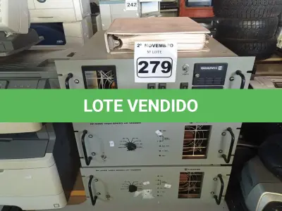 LOTE 279 - 03 EQUIPAMENTOS ELETRÔNICOS HARRIS SENDO 02 RF-3466 SPEED HF MODEM E 01 RF-3466 A UNIVERSAL HF MODEM. (NO ESTADO) ATENÇÃO! FAZER A VISITAÇÃO ANTES DE ARREMATAR, NÃO SABEMOS SE FUNCIONA. LEILÃO NÃO TEM GARANTIA E NEM DEVOLUÇÃO, SUJEITO A POSSÍVEIS AVARIAS VISÍVEIS/OCULTAS E/OU AUSÊNCIA DE COMPONENTES.