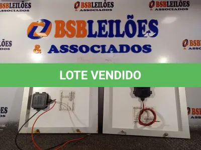 LOTE 101 - 02 PAINÉIS FOTOVOLTAICOS 18V 10W. (NO ESTADO) ATENÇÃO! FAZER A VISITAÇÃO ANTES DE ARREMATAR, NÃO SABEMOS SE FUNCIONA. LEILÃO NÃO TEM GARANTIA E NEM DEVOLUÇÃO, SUJEITO A POSSÍVEIS AVARIAS VISÍVEIS/OCULTAS E/OU AUSÊNCIA DE COMPONENTES.