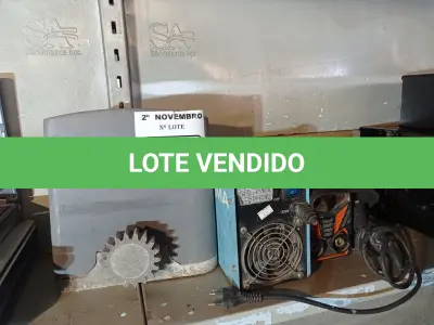 LOTE 065 - 01 MOTOR DE PORTÃO, 02 MAQUINAS DE SOLDA E 01 ESMERILHADEIRA MARCAS E MODELOS DIVERSOS PARA RETIRADA DE PEÇAS. (NO ESTADO) ATENÇÃO! FAZER A VISITAÇÃO ANTES DE ARREMATAR, NÃO SABEMOS SE FUNCIONA. LEILÃO NÃO TEM GARANTIA E NEM DEVOLUÇÃO, SUJEITO A POSSÍVEIS AVARIAS VISÍVEIS/OCULTAS E/OU AUSÊNCIA DE COMPONENTES.