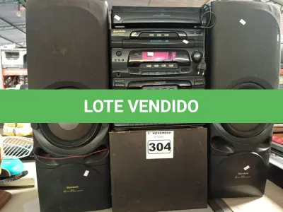 LOTE 304 - 01 APARELHO DE SOM 4X1 GRADIENTE. (NO ESTADO) ATENÇÃO! FAZER A VISITAÇÃO ANTES DE ARREMATAR, NÃO SABEMOS SE FUNCIONA. LEILÃO NÃO TEM GARANTIA E NEM DEVOLUÇÃO, SUJEITO A POSSÍVEIS AVARIAS VISÍVEIS/OCULTAS E/OU AUSÊNCIA DE COMPONENTES.