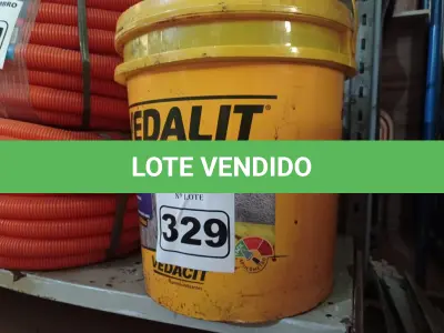 LOTE 329 - 01 BALDE DE VEDALIT, ADITIVO PLASTIFICANTE CONCENTRADO PARA ARGAMASSA DE ASSENTAMENTO E REBOCO CONVENCIONAL. (NO ESTADO) ATENÇÃO! FAZER A VISITAÇÃO ANTES DE ARREMATAR, NÃO SABEMOS SE FUNCIONA. LEILÃO NÃO TEM GARANTIA E NEM DEVOLUÇÃO, SUJEITO A POSSÍVEIS AVARIAS VISÍVEIS/OCULTAS E/OU AUSÊNCIA DE COMPONENTES.