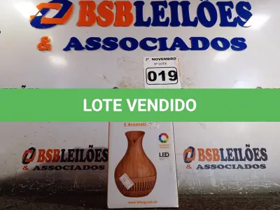 LOTE 019 - 01 UMIDIFICADOR/AROMATIZADOR DE AR. (NO ESTADO) ATENÇÃO! FAZER A VISITAÇÃO ANTES DE ARREMATAR, NÃO SABEMOS SE FUNCIONA. LEILÃO NÃO TEM GARANTIA E NEM DEVOLUÇÃO, SUJEITO A POSSÍVEIS AVARIAS VISÍVEIS/OCULTAS E/OU AUSÊNCIA DE COMPONENTES.