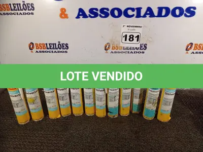 LOTE 181 - 12 TUBOS DE SELANTE PARA JUNTAS DE DILATAÇÃO SIKA FLEX 300ML. (NO ESTADO) ATENÇÃO! FAZER A VISITAÇÃO ANTES DE ARREMATAR, NÃO SABEMOS SE FUNCIONA. LEILÃO NÃO TEM GARANTIA E NEM DEVOLUÇÃO, SUJEITO A POSSÍVEIS AVARIAS VISÍVEIS/OCULTAS E/OU AUSÊNCIA DE COMPONENTES.