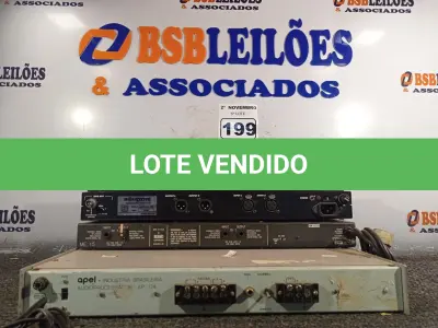 LOTE 199 - 04 EQUIPAMENTOS ELETRÔNICOS DIVERSOS. (NO ESTADO) ATENÇÃO! FAZER A VISITAÇÃO ANTES DE ARREMATAR, NÃO SABEMOS SE FUNCIONA. LEILÃO NÃO TEM GARANTIA E NEM DEVOLUÇÃO, SUJEITO A POSSÍVEIS AVARIAS VISÍVEIS/OCULTAS E/OU AUSÊNCIA DE COMPONENTES.