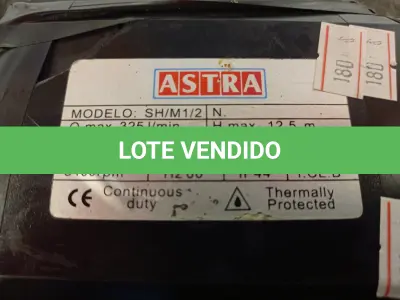LOTE 157 - 01 BOMBA D’AGUA PARA BANHEIRA DE HIDROMASSAGEM. (NO ESTADO) ATENÇÃO! FAZER A VISITAÇÃO ANTES DE ARREMATAR, NÃO SABEMOS SE FUNCIONA. LEILÃO NÃO TEM GARANTIA E NEM DEVOLUÇÃO, SUJEITO A POSSÍVEIS AVARIAS VISÍVEIS/OCULTAS E/OU AUSÊNCIA DE COMPONENTES.