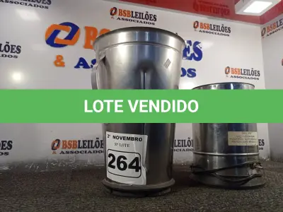 LOTE 264 - 01 LIQUIDIFICADOR INDUSTRIAL. (NO ESTADO) ATENÇÃO! FAZER A VISITAÇÃO ANTES DE ARREMATAR, NÃO SABEMOS SE FUNCIONA. LEILÃO NÃO TEM GARANTIA E NEM DEVOLUÇÃO, SUJEITO A POSSÍVEIS AVARIAS VISÍVEIS/OCULTAS E/OU AUSÊNCIA DE COMPONENTES.