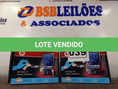 LOTE 039 - 02 HP IPAQ MODELOS 110/111. (NO ESTADO) ATENÇÃO! FAZER A VISITAÇÃO ANTES DE ARREMATAR, NÃO SABEMOS SE FUNCIONA. LEILÃO NÃO TEM GARANTIA E NEM DEVOLUÇÃO, SUJEITO A POSSÍVEIS AVARIAS VISÍVEIS/OCULTAS E/OU AUSÊNCIA DE COMPONENTES.
