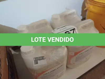 LOTE 267 - 20 LITROS DE ESPUMA HIGIENIZADORA PARA ANTISSEPSIA INSTANTÂNEA DAS MÃOS. (NO ESTADO) ATENÇÃO! FAZER A VISITAÇÃO ANTES DE ARREMATAR, NÃO SABEMOS SE FUNCIONA. LEILÃO NÃO TEM GARANTIA E NEM DEVOLUÇÃO, SUJEITO A POSSÍVEIS AVARIAS VISÍVEIS/OCULTAS E/OU AUSÊNCIA DE COMPONENTES.