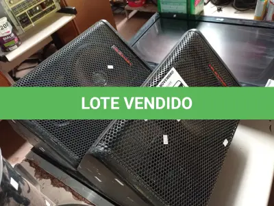 LOTE 307 - 02 CAIXAS DE SOM PASSIVAS HAYONIK EX-110ST. (NO ESTADO) ATENÇÃO! FAZER A VISITAÇÃO ANTES DE ARREMATAR, NÃO SABEMOS SE FUNCIONA. LEILÃO NÃO TEM GARANTIA E NEM DEVOLUÇÃO, SUJEITO A POSSÍVEIS AVARIAS VISÍVEIS/OCULTAS E/OU AUSÊNCIA DE COMPONENTES.