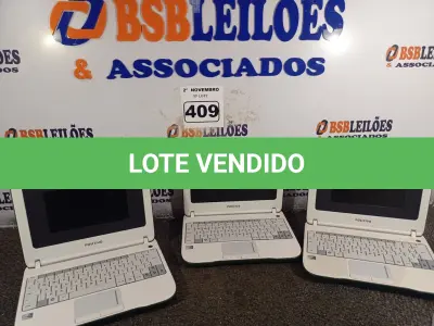 LOTE 409 - 03 NETBOOK’S MARCA POSITIVO. (NO ESTADO) ATENÇÃO! FAZER A VISITAÇÃO ANTES DE ARREMATAR, NÃO SABEMOS SE FUNCIONA. LEILÃO NÃO TEM GARANTIA E NEM DEVOLUÇÃO, SUJEITO A POSSÍVEIS AVARIAS VISÍVEIS/OCULTAS E/OU AUSÊNCIA DE COMPONENTES.