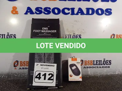 LOTE 412 - 01 MASSAGEADOR PARA OS PÉS E 01 MOUSE SEM FIO. (NO ESTADO) ATENÇÃO! FAZER A VISITAÇÃO ANTES DE ARREMATAR, NÃO SABEMOS SE FUNCIONA. LEILÃO NÃO TEM GARANTIA E NEM DEVOLUÇÃO, SUJEITO A POSSÍVEIS AVARIAS VISÍVEIS/OCULTAS E/OU AUSÊNCIA DE COMPONENTES.