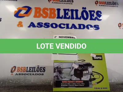 LOTE 030 - 01 COMPRESSOR DE AR PORTÁTIL 12V, 150PSI. (NO ESTADO) ATENÇÃO! FAZER A VISITAÇÃO ANTES DE ARREMATAR, NÃO SABEMOS SE FUNCIONA. LEILÃO NÃO TEM GARANTIA E NEM DEVOLUÇÃO, SUJEITO A POSSÍVEIS AVARIAS VISÍVEIS/OCULTAS E/OU AUSÊNCIA DE COMPONENTES.